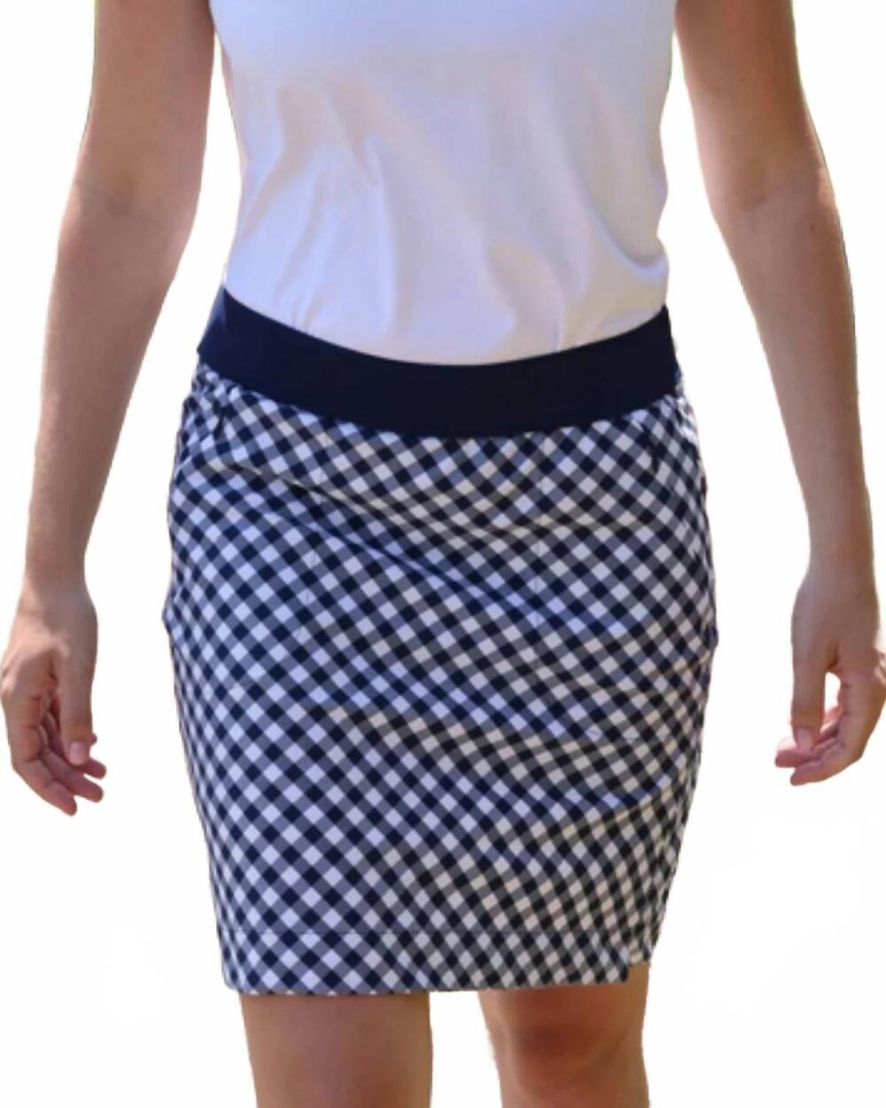 NEW BELYN KEY longline city skort in mccartney plaid